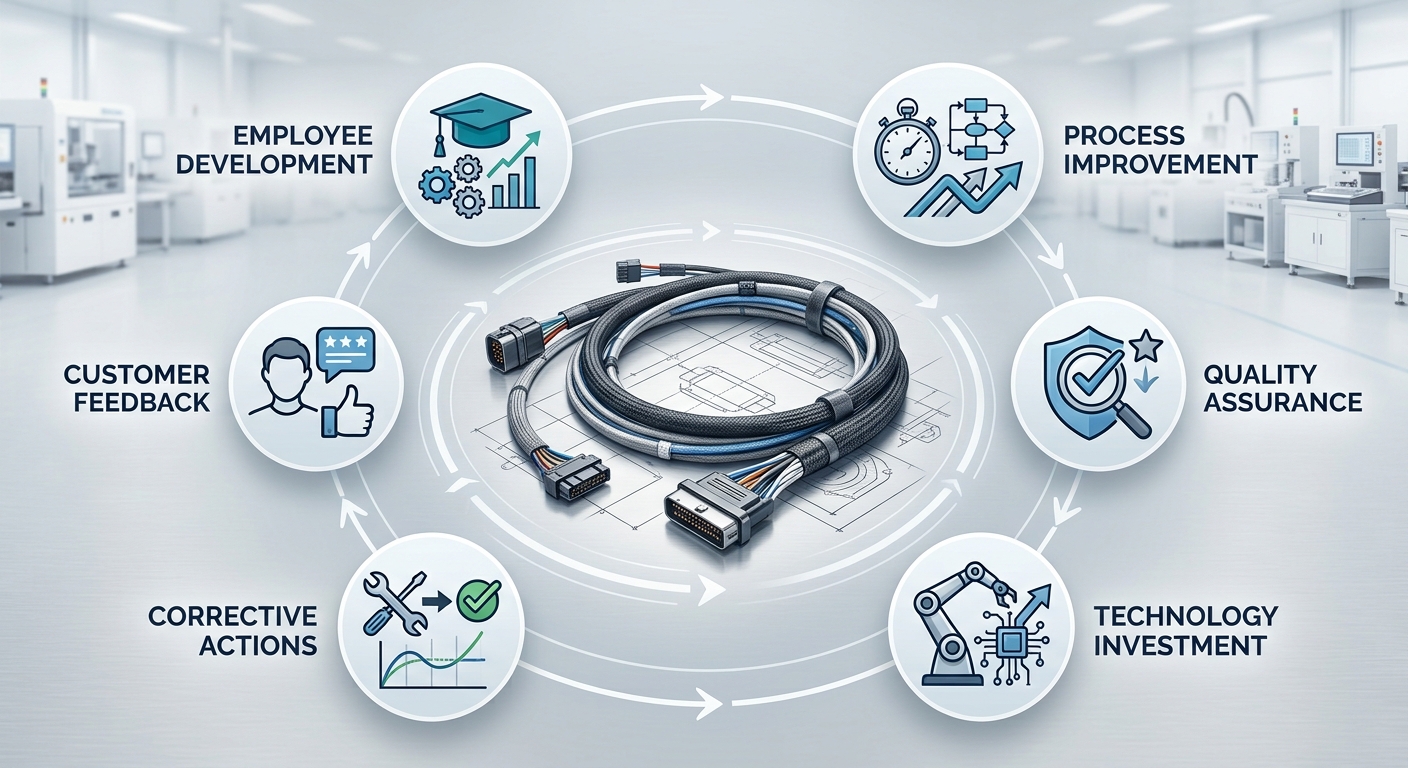 Continuous improvement process supporting quality, training, technology investment and manufacturing excellence.